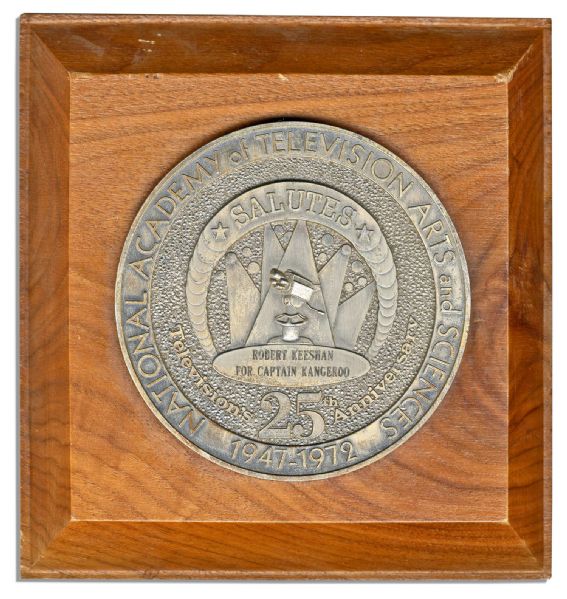 Captain Kangaroo Emmy Plaque Issued in Honor of the 25th Anniversary of Television