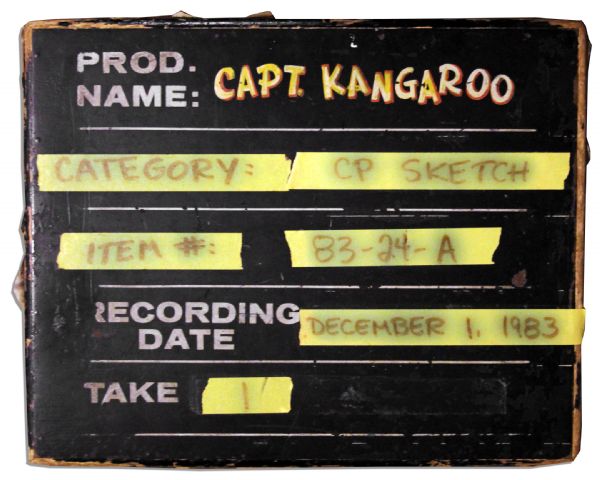 Captain Kangaroo TV Show Slate From 1983