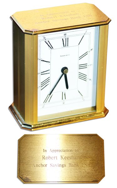 Captain Kangaroo Gold Clock Award Made by Tiffany & Co.