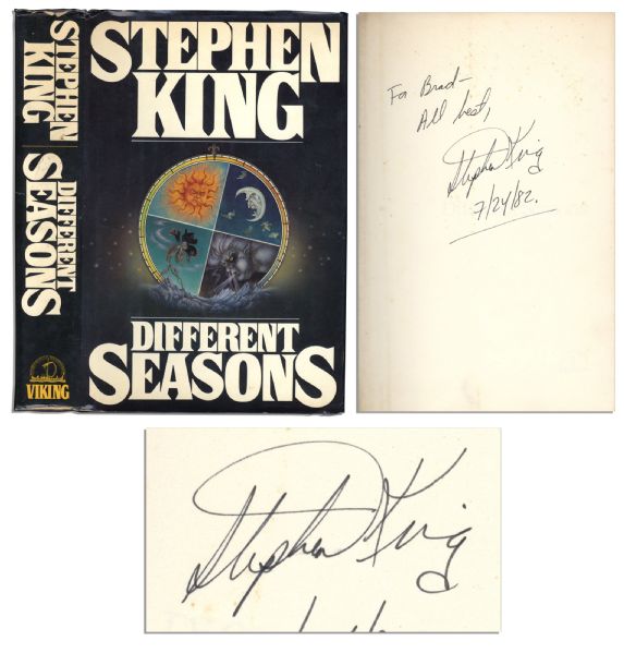 Stephen King Signed First Printing of ''Different Seasons''