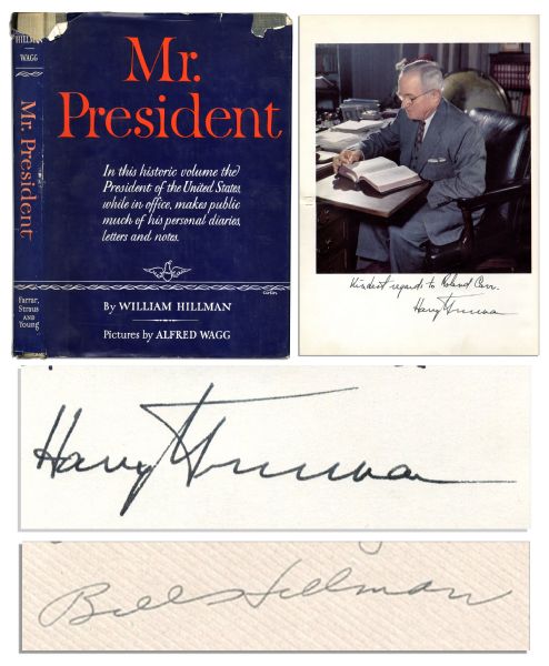 Harry Truman Signed First Edition of ''Mr. President'' -- Also Signed by the Book's Author