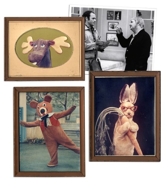 Captain Kangaroo Set Pieces -- A Trio of Framed Images of Bunny Rabbit, Dancing Bear & Mister Moose