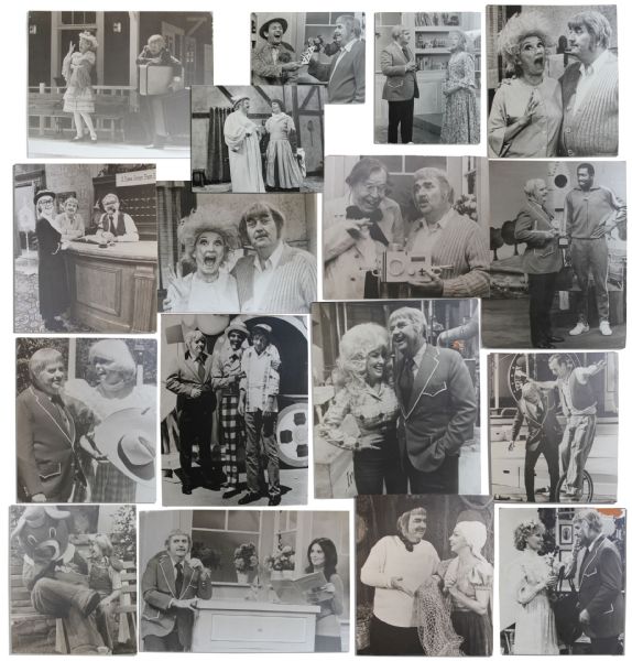 Unique Collection of 17 Huge Captain Kangaroo Stills -- Each Depicting The Captain On Set With Fellow Cast-Members and Guest Stars -- Some Measuring 28'' x 24''