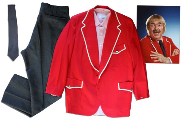 Captain Kangaroo Iconic Screen-Worn Costume -- Including The ''Kangaroo'' Deep-Pocketed Red Suit Jacket That Gave The Captain His Name