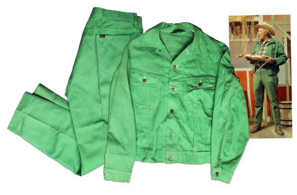 Mr. Green Jeans Screen-Worn Iconic Green Outfit From Captain Kangaroo Show