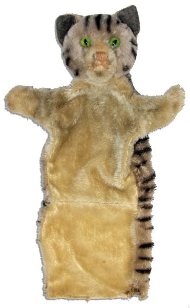 Steiff Brand Hand Puppet Cat From Captain Kangaroo Show