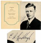 Charles Lindbergh Signed Portrait -- Circa Late 1920s 