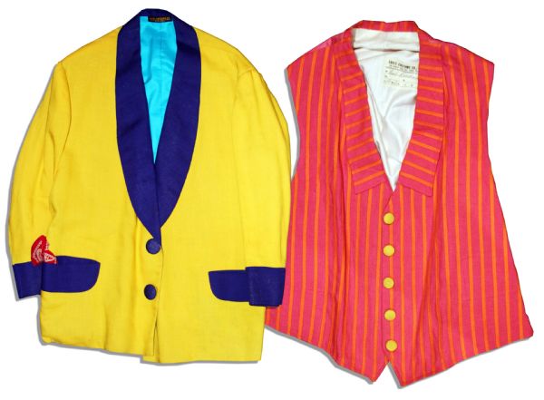 Captain Kangaroo Screen-Worn Vibrant Costume -- With the Famous ''Eaves'' Costume House Tag Intact Displaying the Captain's Name