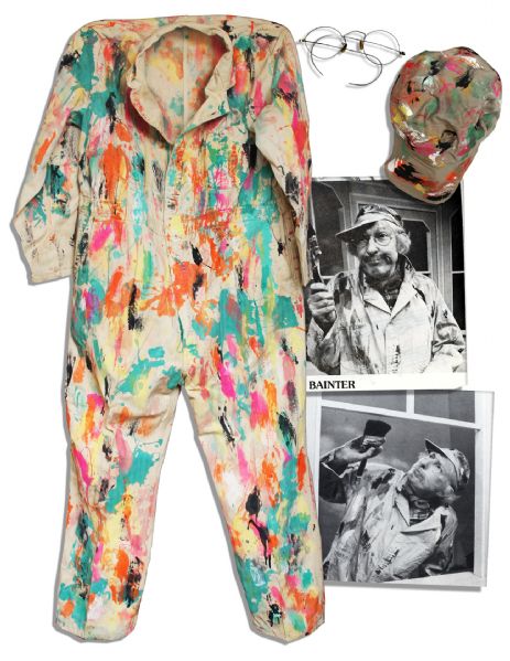 Captain Kangaroo Screen-Worn Costume of the Memorable Character, ''Mr. Green Jeans'' in One of His Alter-Ego Characters, ''Mr. Bainter the Painter''