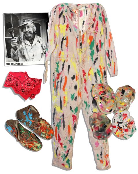 Captain Kangaroo Screen-Worn Costume of the Memorable Character, ''Mr. Green Jeans,'' in One of His Alter-Ego Characters, ''Mr. Bainter the Painter''
