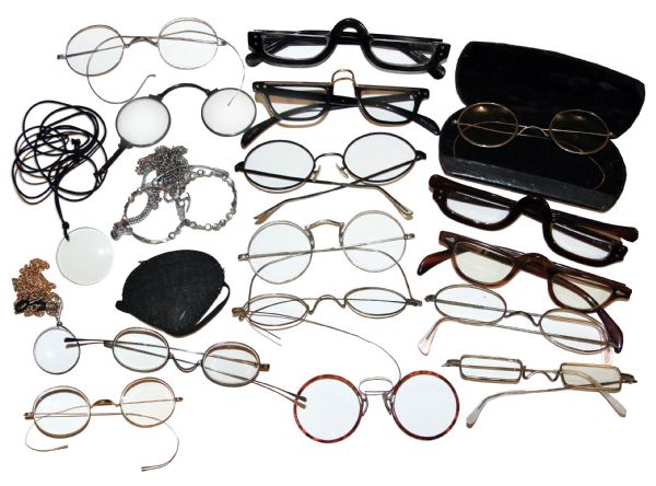 Collection of Screen-Worn Captain Kangaroo Reading Glasses & Monocles