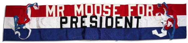 Captain Kangaroo Prop -- ''Mr. Moose For President'' Banner