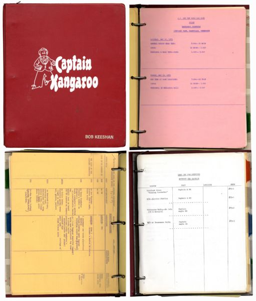 Captain Kangaroo Script Breakdowns From the Emmy-Nominated 1979 Season -- Featuring Nashville Location Shoot Plans -- Plus Two Drafts of The TV Pilot Bob Keeshan Executive Produced That Year