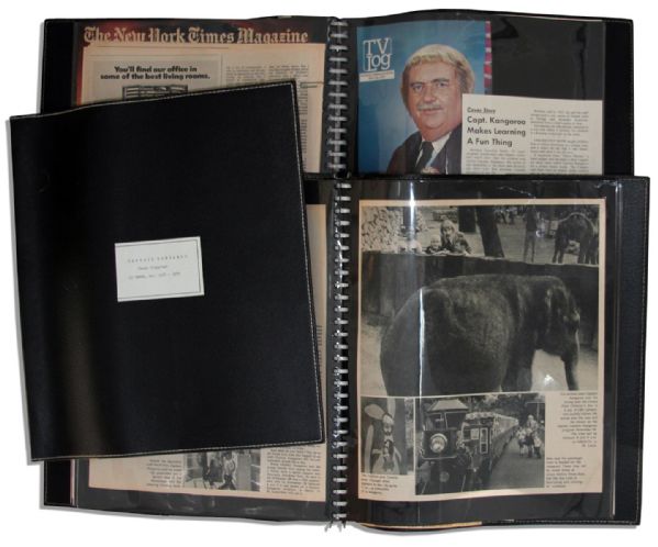 Four Scrapbooks Personally Owned by Captain Kangaroo 1969-1976
