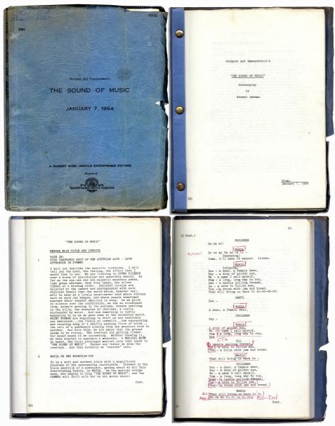 ''The Sound of Music'' Script Used in the Actual Production of the 1964 Classic Film