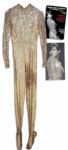 Barbra Streisand Screen-Worn Sequined Bodysuit by Norman Norell From Her 1966 TV Special Color Me Barbra