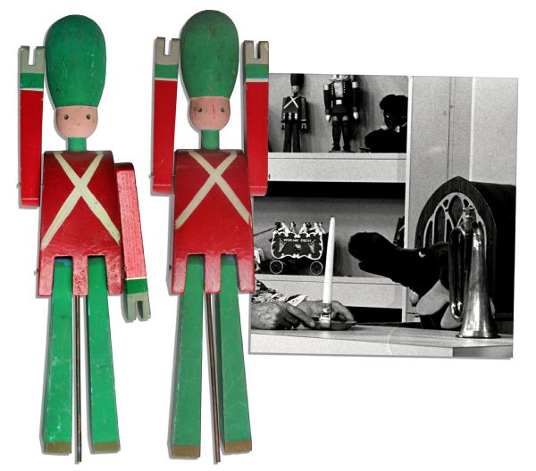 Wooden Toy Soldiers From the Set of the Captain Kangaroo Show -- Displayed on the Back Shelf of the Set