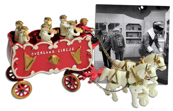 Cast Iron Circus Band Carriage From Set of Captain Kangaroo -- Seen Every Day on the Set's Back Shelf