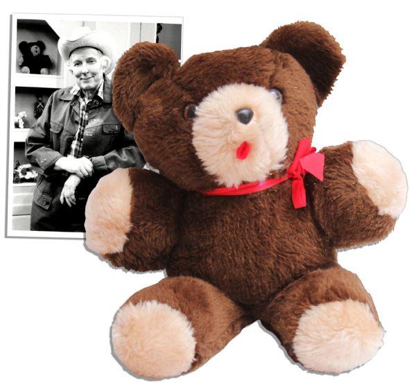 Brown Teddy Bear From the Set of the Captain Kangaroo Show -- Kept on the Back Shelf of the Set