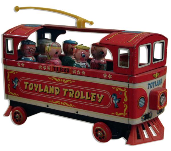 Red Tin Trolley Toy From the Captain Kangaroo Show
