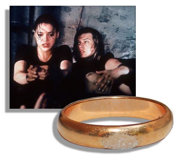 Milla Jovovich Wedding Band From Hit Franchise ''Resident Evil: Extinction'' 
