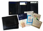 Television Legend Milton Uncle Miltie Berle Personal Wallet -- Contains His Ticket to the 1968 Democratic Convention, Photo of a Lady & Other Items