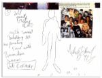 Michael Jackson Personally Owned Trademark White Sequined Glove -- Gifted to the Artist He Commissioned for Neverland, Circa 1984