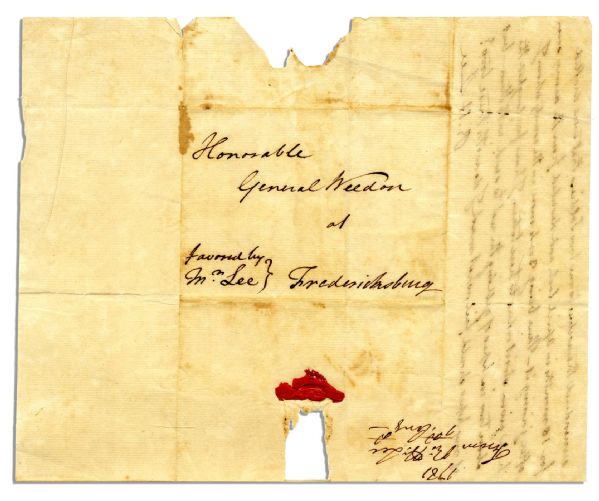 Richard Henry Lee Autograph Letter Signed 3 Months Before His State Hosted the Yorktown Surrender -- ''...Since the country was first invaded by [Benedict] Arnold we have had a string of lookouts...''