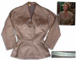 Grace Kelly Screen-Worn Beige Jacket From Mogambo