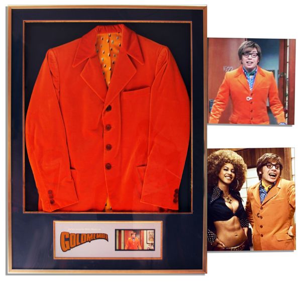Mike Myers Screen-Worn Iconic Crushed Orange Jacket From ''Austin Powers in Goldmember''