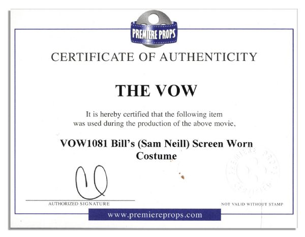 Sam Neill Screen-Worn Boss Suit From ''The Vow''