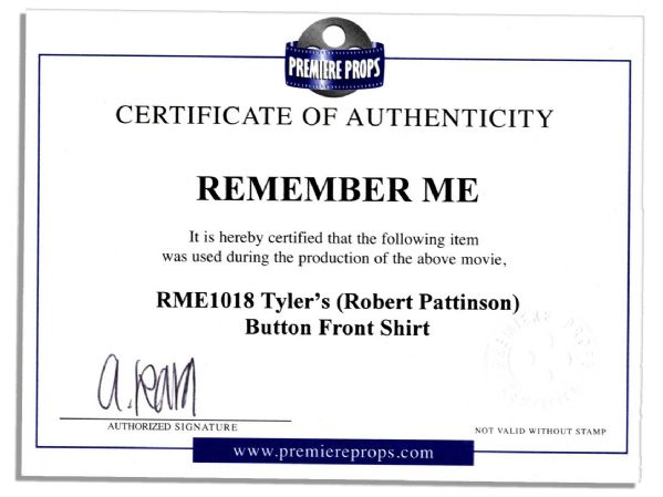 Robert Pattinson Rain Jacket From the 2010 Romantic Film ''Remember Me''