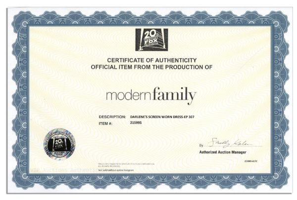 Jennifer Tilly Screen-Worn Roberto Cavalli Dress From ''Modern Family''