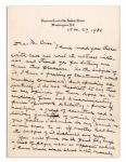 Supreme Court Justice George Sutherland Signed Photo & Signed Letter -- ''...if I were your father I should be very proud...I am...sending you a photograph taken...before I went on the bench...''