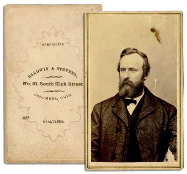 Rutherford B. Hayes Carte de Visite