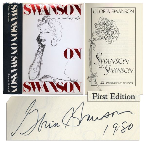 Hollywood Siren Gloria Swanson Signed Autobiography