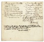 French Revolutionary General Earl de la Valette Autograph Note Signed -- ...kindly grant him leave as requested...