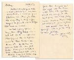 Dwight Eisenhower WWII Autograph Letter Signed -- ...sent you...presents by a Miss Helen Kirkpatrick, a newspaper friend...now returning to states...busy...Last night with the Prime until 1:30...