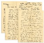 Dwight Eisenhower WWII 4pp. ALS Denying Affair to Wife -- ...Ive liked some [women] - been...intrigued by others - but havent been in love with anyone else & dont want any other wife...