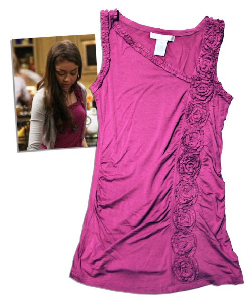 Sarah Hyland Screen-Worn Pink Top From the First Season of ''Modern Family''