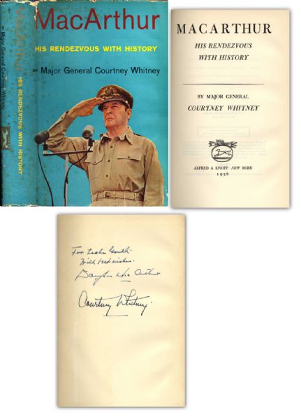 General Douglas MacArthur Signed Copy of ''MacArthur, His Rendezvous With History''