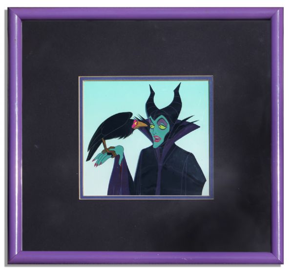 Original Disney Cel From ''Sleeping Beauty'' -- Portraying One of the Most Memorable of Disney Villains, ''Maleficent''