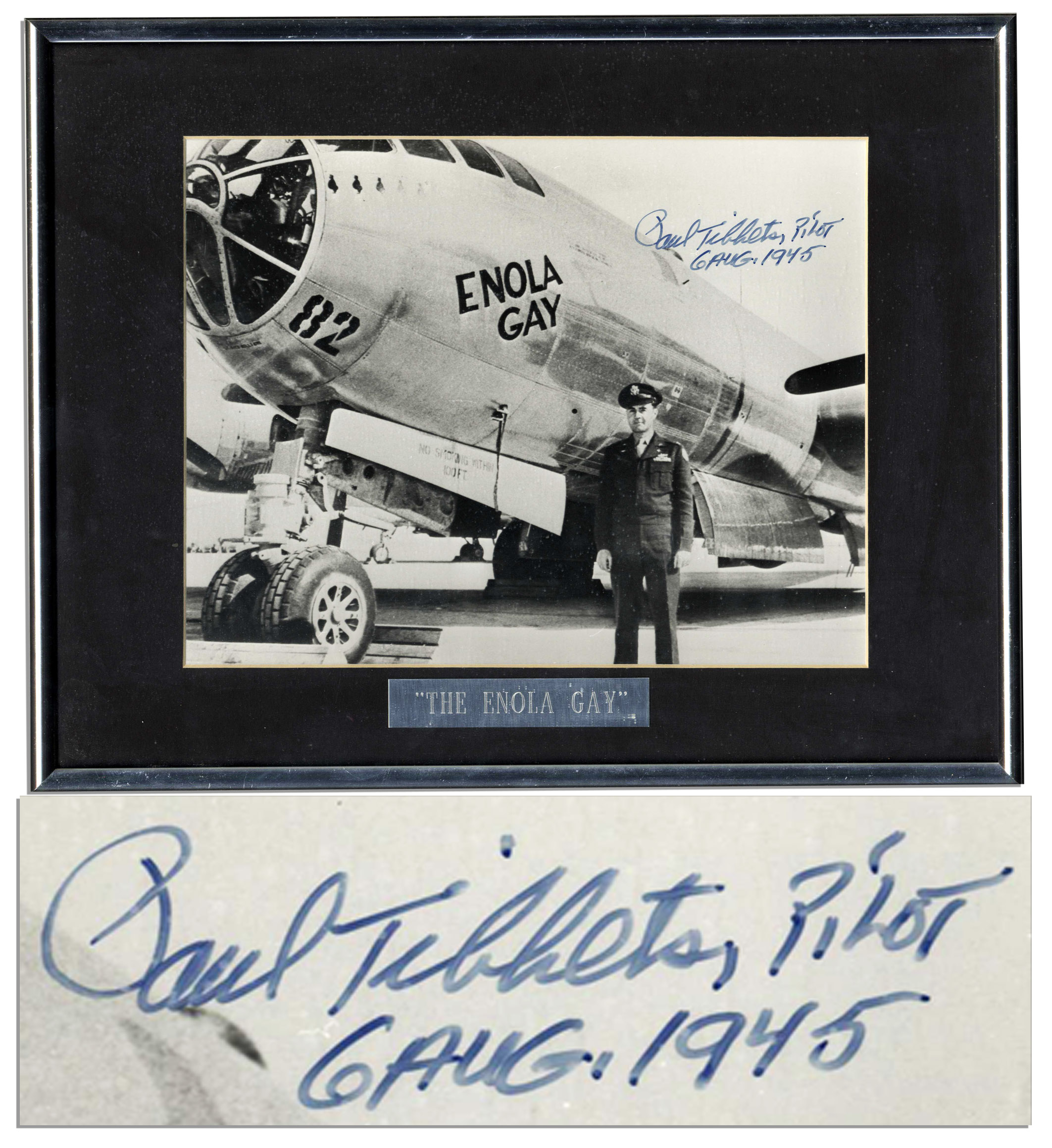 return of the enola gay paul tibbits autographed