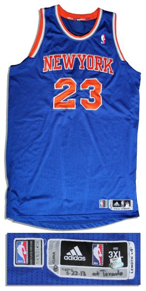 Marcus Camby New York Knicks Jersey -- Game Used Against Toronto Raptors Clinching Playoff Spot -- 22 March 2013