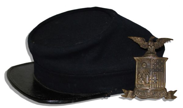 Civil War Kepi Hat & Pin 