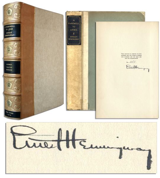 Ernest Hemingway Signed Limited Edition of ''A Farewell to Arms''