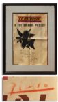 Pablo Picasso Signed 14.75 x 22.5 Poster -- 1961