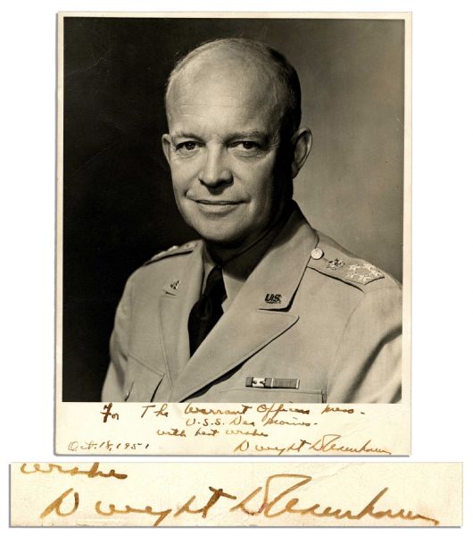 General Dwight D. Eisenhower 1951 Signed Photo 