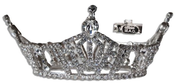 Exquisite Miss America Crown -- Encrusted With Swarovsky Crystals & With Official Miss America Engraving -- Scarce