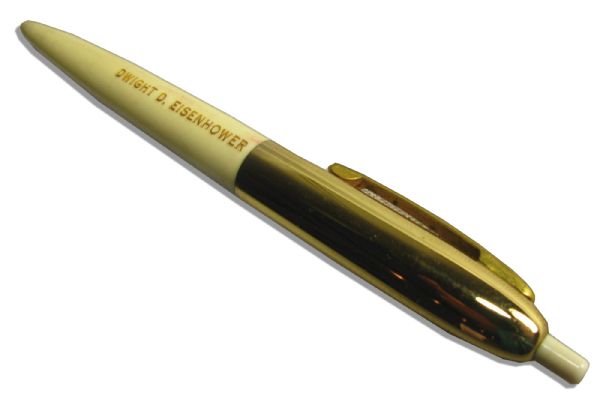 Dwight D. Eisenhower's Personally Owned Ballpoint Pen -- Gifted to His NATO Secretary Helen Weaver North
